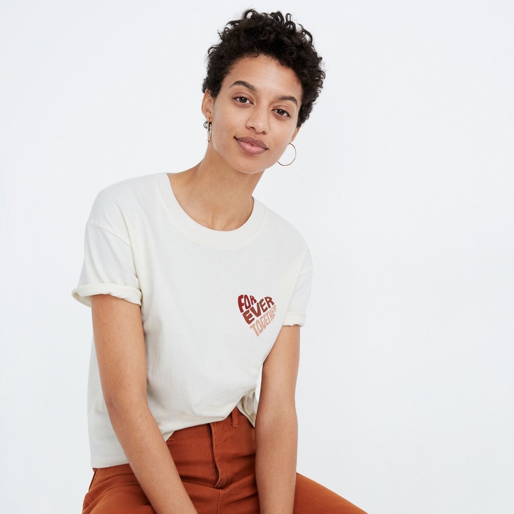 Madewell Forever Together Easy Crop Tee